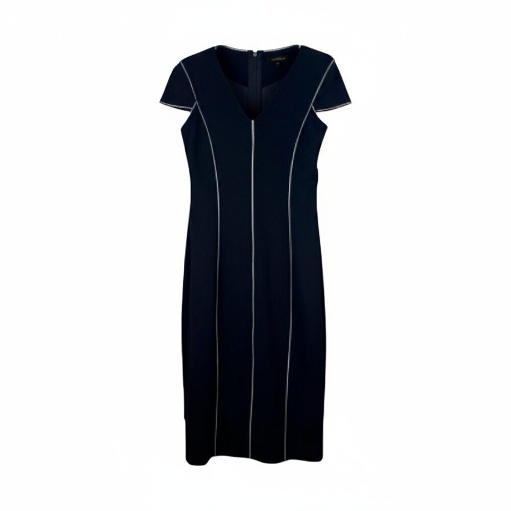 Isabel De Pedro Black White Stitch Dress NWT Size 6